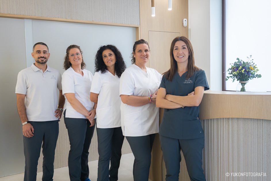 Equipo completo de la Clínica Dental Valencia